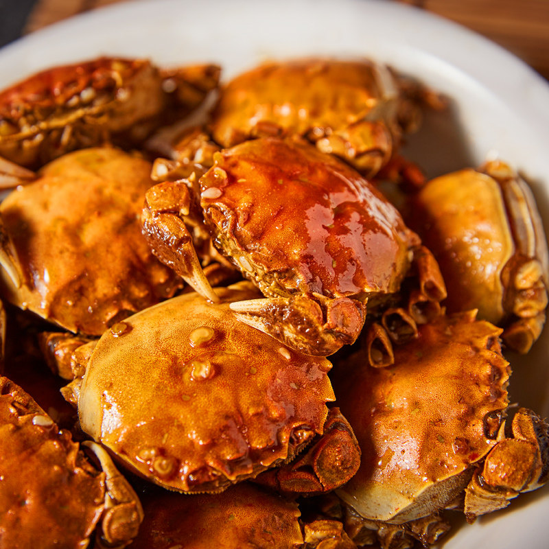 一字鲜香辣蟹250g罐麻辣味即食罐装麻辣小螃蟹海鲜熟食鲜活零食