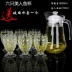 Hộ gia đình công suất lớn thủy tinh chai nước lạnh jug tea cup set với chịu nhiệt dày tie nồi bia mug cup