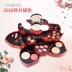 Lắc cùng một đoạn mỹ phẩm red rotating lớn plum blossom loại cánh hoa cơ quan make-up hộp bóng mắt son môi bộ phấn mắt hàn quốc Bộ sưu tập trang điểm