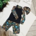 Norma tự chế vải 18 năm chàng trai và cô gái chia dài tay áo kem chống nắng đồ bơi trái cây vườn đầy đủ in khỉ phù hợp với đồ bơi cho bé gái 7 tuổi Đồ bơi trẻ em