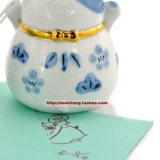 Cat House Lok Tempot Benpop японский подлинный сине -белый кошачий керамика Ceramics Ceramic