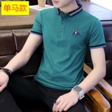 Летняя одежда, эластичная футболка polo, короткий рукав, в корейском стиле