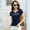 361 áo thun ngắn tay nữ hè 2018 phiên bản Hàn Quốc mới của áo thun cotton hoang dã top áo sơ mi nửa tay thon - Áo phông thể thao áo ba lỗ the thao