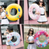 Bơi vòng người lớn dày inflatable nam giới và phụ nữ bơi vòng lớn người mới bắt đầu chất béo nước dễ thương trẻ em bơi vòng phao bơi em bé Cao su nổi