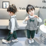 Комплект для девочек, коллекция 2021, в западном стиле, 3 предмета, 1-3 лет, в корейском стиле, 4 лет
