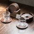 Gỗ óc chó đen rắn coaster set placemat cách nhiệt pad cà phê cốc pad nước cốc cupping nhiệt pad trà nghệ thuật phụ kiện đường - Tách Tách