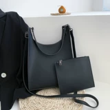 Сумка через плечо, портативная вместительная и большая сумка подмышку, барсетка, сумка на одно плечо, 2020, в корейском стиле