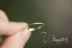 925 sterling bạc mạ vàng 14k phong cách Nhật Bản cực kỳ đơn giản khoan zirconia cơ sở nhẫn đi lại
