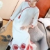 Cải thiện váy sườn xám nữ phong cách Trung Quốc trang nghiêm bầu không khí trang phục retro phong cách dân tộc phục vụ trà văn học mùa hè - Váy dài