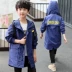 Áo gió cho bé trai mùa xuân áo dài quần áo trẻ em mùa xuân và mùa thu Phiên bản Hàn Quốc của quần áo trẻ em thời trang trùm đầu lớn 12 tuổi - Áo khoác