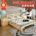 Tinh khiết rắn giường gỗ giường thông giường đơn đôi 1.8 m giường người lớn loại trẻ em giường 1.5 nền kinh tế