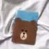 Hongren cô gái tùy chỉnh Hàn Quốc dòng gấu Nâu dễ thương tài liệu giữ hộ chiếu bộ giới hạn thời gian tại chỗ khuyến mãi túi đựng giấy tờ xe Túi thông tin xác thực