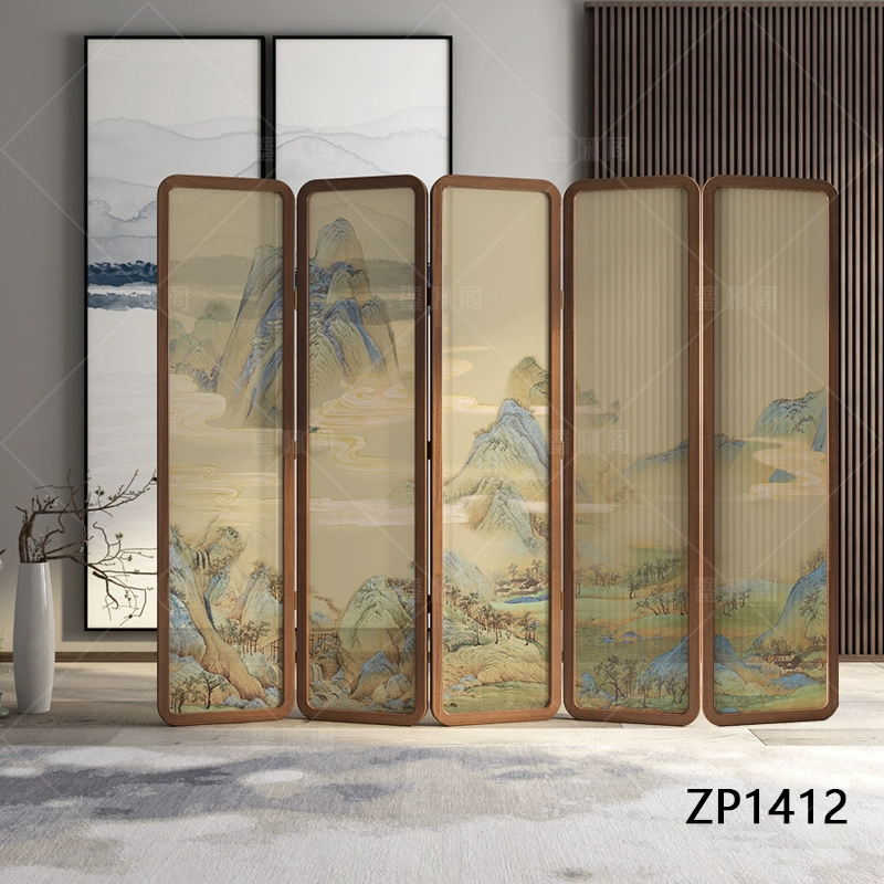 Màn hình tùy chỉnh 
            gấp di động phân vùng phòng khách đơn giản hiện đại Trung Quốc khách sạn nơi trú ẩn phòng ngủ phòng trà gỗ rắn màn hình gấp 