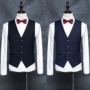 Trang phục nam Anh chú rể vest vest phù hợp với áo khoác Hàn Quốc Slim nam nam phù hợp với nhỏ vest trẻ - Dệt kim Vest đồ vest nam