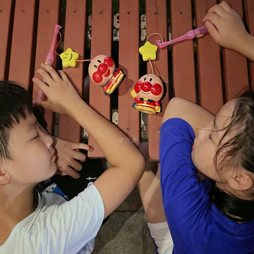 Портативный мультяшный фонарь из пластика, Анпанман, издает звуки, копилка для денег