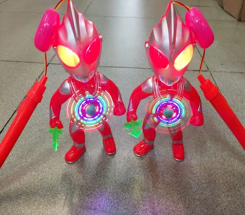 Ultra, портативный фонарь, мультяшная игрушка, легкий крутящийся Ультрамен Тига, подарок на день рождения, Супермен