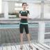 Chuyên nghiệp đồ bơi nữ chia 5 điểm quần bảo thủ bìa bụng mỏng boxer thể thao sinh viên kích thước lớn đồ bơi Hàn Quốc Bộ đồ bơi hai mảnh