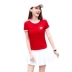 Quần áo tennis thể thao phù hợp với nữ mùa hè váy cầu lông quần set hai chiếc váy ngắn tay cỡ lớn thời trang mua - Trang phục thể thao Trang phục thể thao