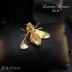 New zircon bee trâm nữ phụ kiện bumblebee pin nhỏ cổ áo kim tuyệt vời