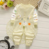 [2 miếng 30 nhân dân tệ] cotton béiesies cotton quần áo cotton romper tay dài mùa xuân và mùa thu cotton bé - Áo liền quần thoi trang tre em Áo liền quần