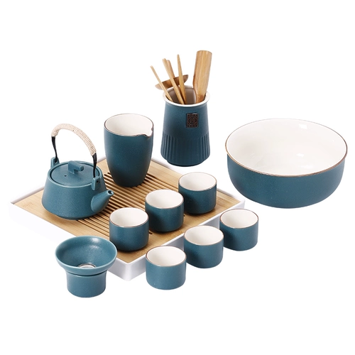 Чайный сервиз, высококлассный комплект, японский заварочный чайник, чашка, простой и элегантный дизайн, легкий роскошный стиль