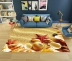 3d in màu xanh phòng khách bàn cà phê phong cách Địa Trung Hải thảm bãi biển vỏ cửa biển phòng tắm chống trượt mat thảm trải nền nhà Thảm