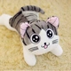 Búp bê mèo phô mai lớn dễ thương đồ chơi sang trọng ngọt ngào nhà riêng búp bê mèo Xiao Xiaoqi mèo gối gạo bóng mèo - Đồ chơi mềm gau bong Đồ chơi mềm
