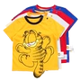 BABiBOO Garfield Cat Kids Summer New Children Cotton Áo thun ngắn tay Quần áo trẻ em bé trai bé gái - Áo thun quần áo trẻ em nam