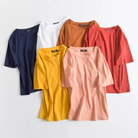 Летняя футболка, тонкий топ для школьников, свободный крой, короткий рукав, 2019, в корейском стиле