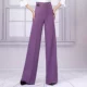 Три брюки с пряжкой с фиолетовыми тонкими моделями таро на передней стороне