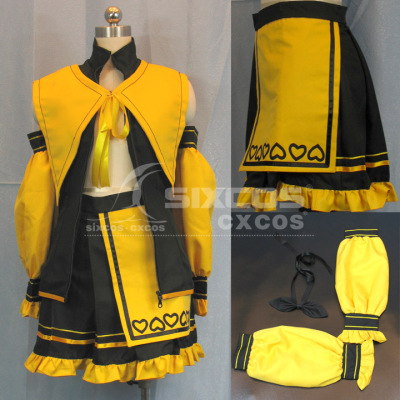 taobao agent Vocaloid mirror sound リ ン COS clothing Kagamine Rin Cosplay Costume