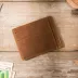 Handmade retro ví mini crazy leather leather leather card gói nhỏ lớp da bò Nhật Bản bằng lái siêu mỏng bóp da cá sấu Chủ thẻ