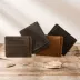 Handmade retro ví mini crazy leather leather leather card gói nhỏ lớp da bò Nhật Bản bằng lái siêu mỏng bóp da cá sấu Chủ thẻ