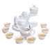 Jie Yibo sứ trắng tự động tea set bìa bát cốc công bằng ấm trà chén kung fu trà đặt phụ kiện sản phẩm duy nhất cup cup trà biển Trà sứ