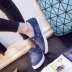 2018 mùa xuân phẳng mở denim giày vải nữ Hàn Quốc phiên bản của sinh viên hoang dã Lok Fu giày một bàn đạp giày lười