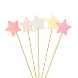 Розовая любовь Star Star Cake Account Pentagram Birthday Backing Plug -в Desert Dessert Dessert Dessert Products