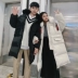 Cặp vợ chồng quần áo mùa đông áo khoác cotton dài nam phiên bản Hàn Quốc của chiếc áo khoác lông thú sang trọng áo bomber nam Trang phục Couple