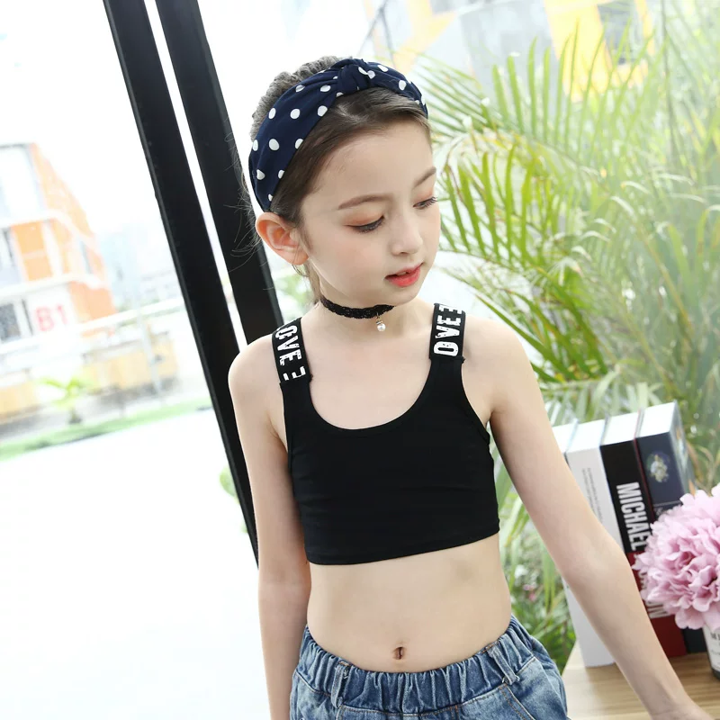 Children's yoga clothing, sports elastic vest, tube top, for teenagers, lifting effect, for running