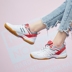 Chính hãng kéo trở lại giày lưới thoáng khí sneakers gân dưới non-slip đáy mềm giày trong nhà cầu lông giày giày sục thể thao Giày cầu lông