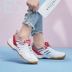 Chính hãng kéo trở lại giày lưới thoáng khí sneakers gân dưới non-slip đáy mềm giày trong nhà cầu lông giày giày sục thể thao Giày cầu lông