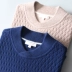 Người đàn ông Ý chất lượng cao ấm áp cashmere mùa đông nam dày một nửa áo len cashmere cao cổ DAZ511 - Áo len Cashmere