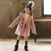 Áo khoác len nữ làm dày khí ngoại quốc Phiên bản Hàn Quốc dài 2018 Quần áo trẻ em mùa đông mới Áo khoác nữ trẻ em lớn Áo khoác