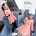 Váy bé gái mùa thu 2018 quần áo trẻ em mới cho bé gái váy dài tay giản dị