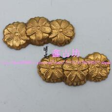 Пресс-папье для бумаги 日本刀配件目贯.鎏金银目贯（金银可随心定制）