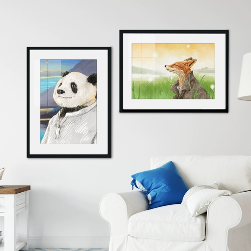 Настенная фоторамка из натурального дерева, постер, головоломка, 12 дюймов, 24 дюймов, 36 дюймов