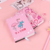 Милый ноутбук, полиуретановая книга, блокнот для школьников, фламинго