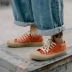 Guque Hongfeng nhỏ bẩn giày vải màu cam nam mùa hè Phiên bản Hàn Quốc của sinh viên giúp đỡ thấp giày nam giày thường giày nam thủy triều hoang dã - Plimsolls