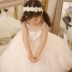 Cô gái công chúa váy trẻ em hoa cưới cô gái poncho sợi ren sinh nhật váy cô gái trang phục - Váy trẻ em vest trẻ em Váy trẻ em