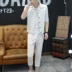 Phù hợp với tay áo nam giới Hàn Quốc Thanh niên tạo mẫu tóc Thanh xã hội Slim Slim tay áo nhỏ - Suit phù hợp vest nam đẹp Suit phù hợp