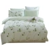 Đơn giản cotton bốn mảnh bộ đồ giường cotton quilt cover sheets 1.5 m1.8 m ký túc xá 4 piece set đúp kit